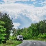 truck on a road